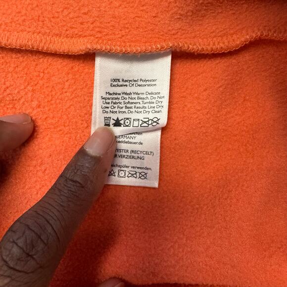 Eddie Bauer Orange‎ Womens XS Full Zip Outdoor Fleece Vest Gorpcore Hiking - Picture 4 of 8